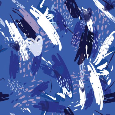 Ağaçlar, dallar, çimenler ve suluboya lekeli askeri kamuflaj dokusu.