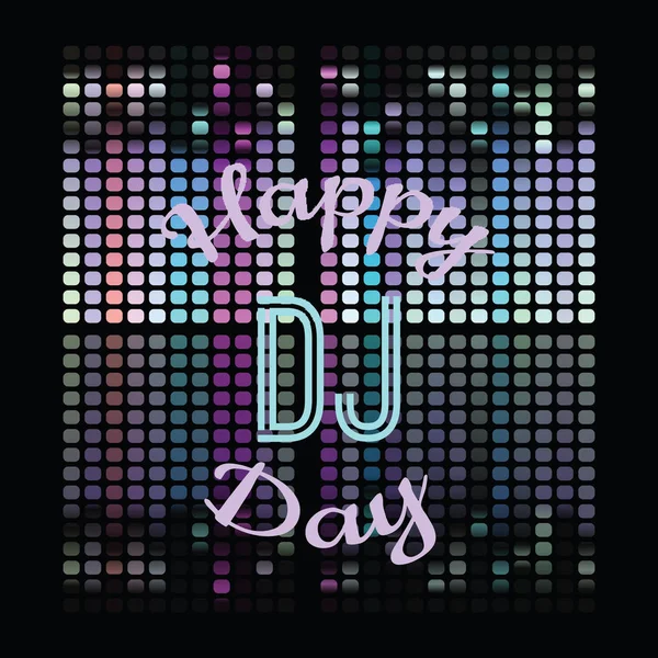 Holiday greetings illustration World Day DJ. — Stock Photo, Image