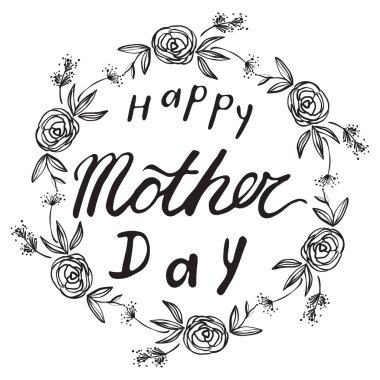 Vektör tebrik kartı hediye Tag dekor için. Mutlu anneler günü
