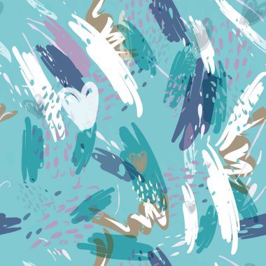 Ağaçlar, dallar, çimenler ve suluboya lekeli askeri kamuflaj dokusu.