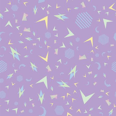 Komik desen, memphis tarzı.