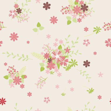 Vintage romantik moda Dikişsiz desen