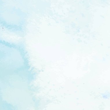 Suluboya Kağıt Üzerine Mavi Boyalı El Boyası Resim