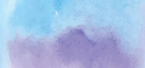 Arte pintado a mano de acuarela pintura de color azul sobre papel de acuarela — Vector de stock
