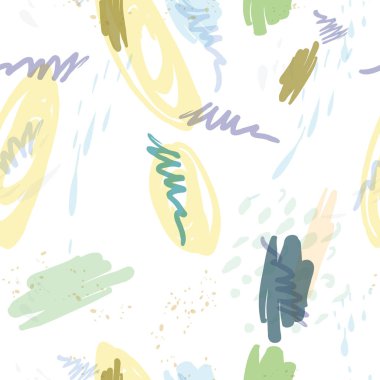 Retro vintage 80 Memphis tarzı moda illüstrasyon