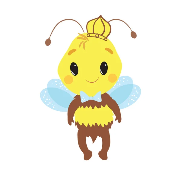 Graziosa piccola ape vettoriale illustrazione — Vettoriale Stock