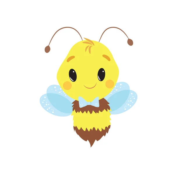 Graziosa piccola ape vettoriale illustrazione — Vettoriale Stock