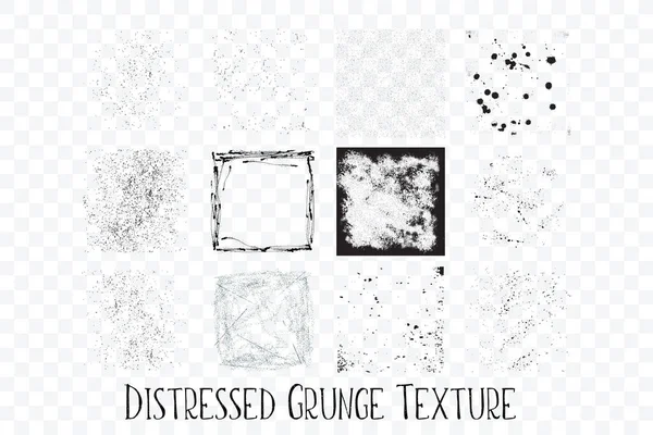 Abstract vector background of urban grunge textures in black and white color — Stock Vector