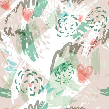 Ağaçlar, dallar, çimenler ve suluboya lekeli askeri kamuflaj dokusu.