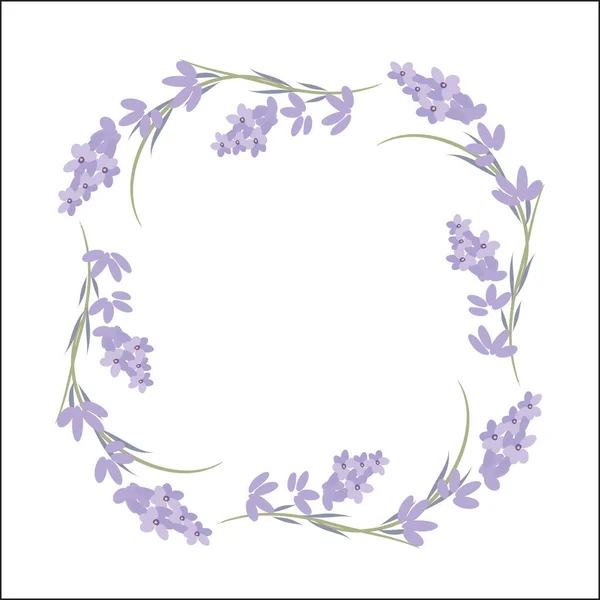 Fresco corte fragante lavanda flores ramo de plantas y solo 2 iconos realistas conjunto ilustración vectorial aislado — Archivo Imágenes Vectoriales