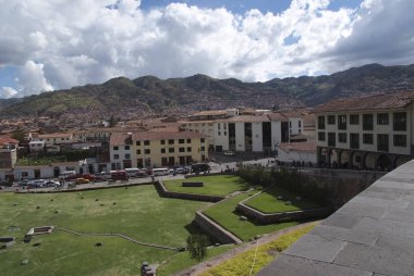 Cusco Koricancha Tapınağı Avlusu, Peru
