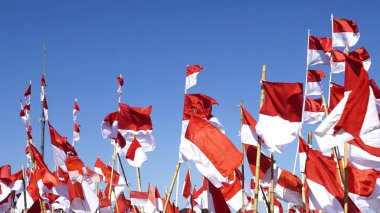 Endonezya bayrağı, Merah Putih Endonezya bağımsızlık gününde