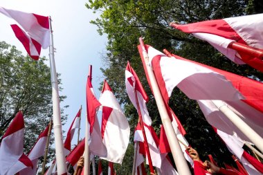 Endonezya bayrağı, Merah Putih Endonezya bağımsızlık gününde