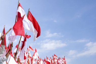 Endonezya bayrağı, Merah Putih Endonezya bağımsızlık gününde