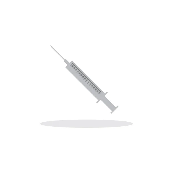 Injekciós Vektor Illusztráció Elszigetelt Fehér Színű Háttér — Stock Vector