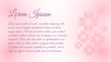 Renkli Soyut Arkaplan Tasarımı Şablonu Güzel Serçe Çiçeği Şablonu. Bebek Pembesi Renk TemasıName