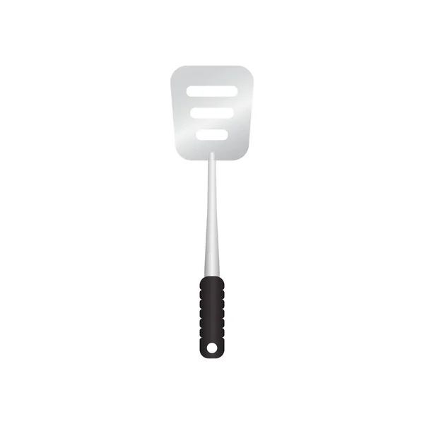 Spatula Utensil Vector Illustration Isoalted White Background 퍼스나 저항성 손잡이로 — 스톡 벡터