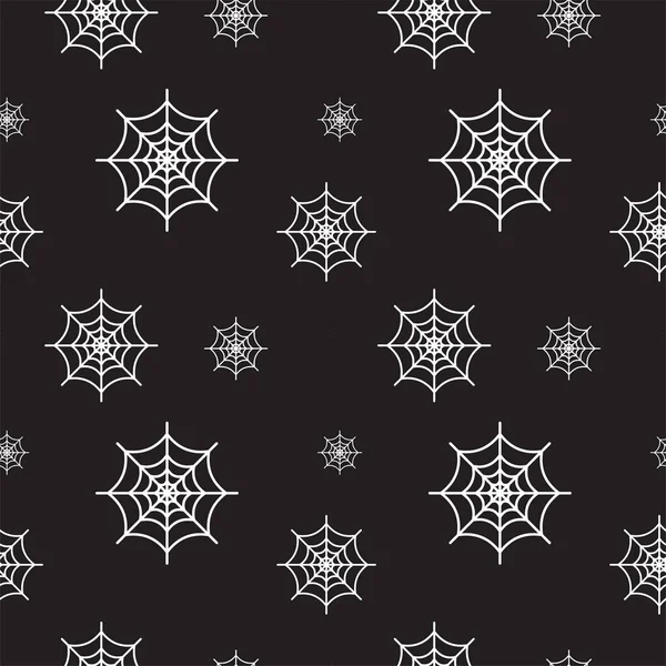 Witte Spinnenweb Textuur Vector Illustratie Zwarte Kleur Achtergrond Sjabloon Voor — Stockvector