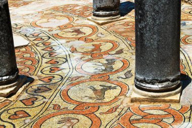 Arnavutluk 'taki Butrint Arkeoloji Bölgesi. Unesco 'dan Dünya Mirası Sitesi
