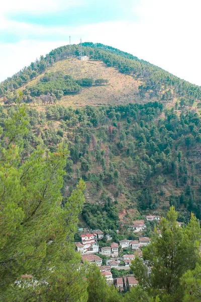 Історичні міста Berat в Албанії, Всесвітньої спадщини ЮНЕСКО — стокове фото