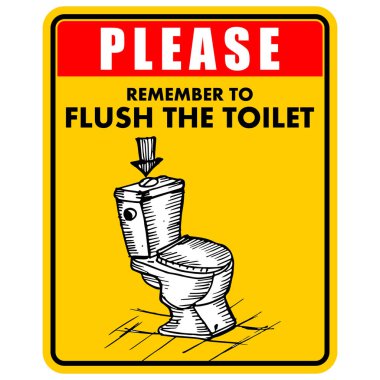 Tuvalet işaretinin vektör illüstrasyonu