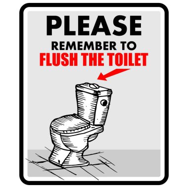 tuvalet işareti illüstrasyon vektör.