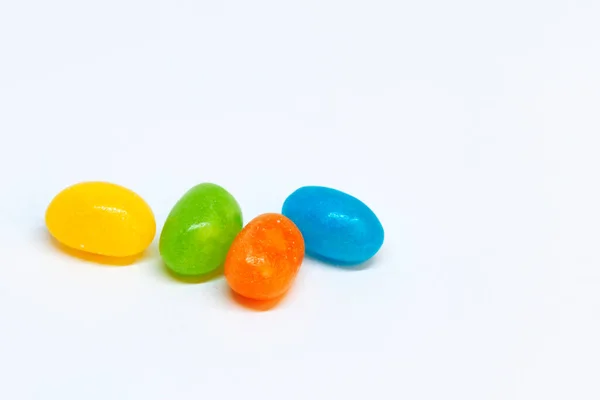 Jelly Beans Sobre Fondo Blanco — Foto de Stock