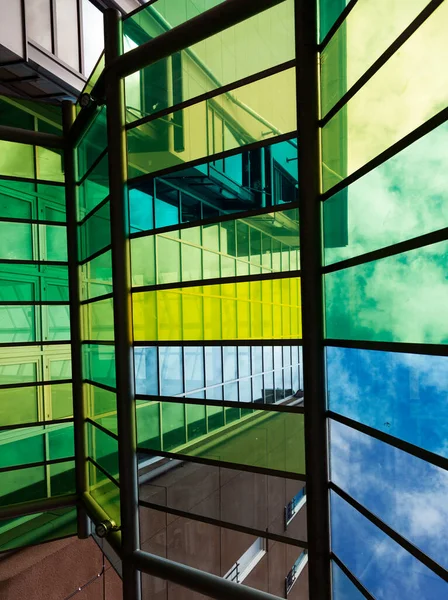 Norrland Sweden July 2020 Stained Glass Roof Building — 스톡 사진