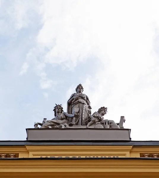 Sundsvall Norrland Suède Juillet 2020 Statues Avec Des Motifs Antiques — Photo