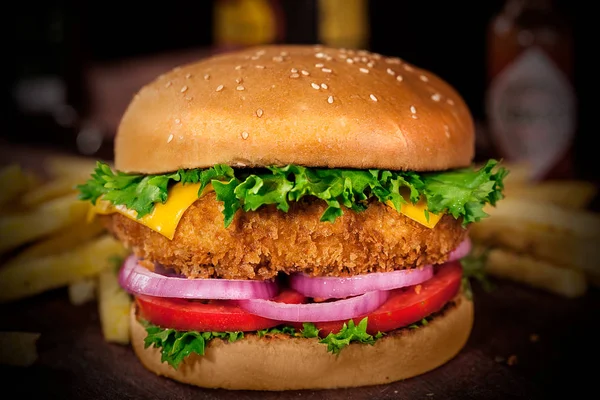 amerikan büyük tavuk burger