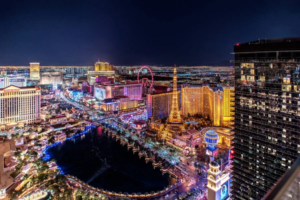 Las Vegas Nevada 2018 Panoramautsikt Över Las Vegas Strip — Stockfoto