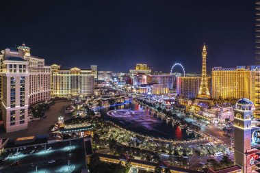 Las Vegas Nevada 2018 08 04 Las Vegas Strip panoramik görünümü