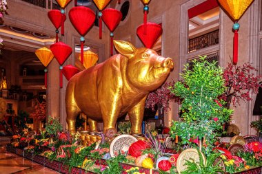 Las Vegas Nevada 2019 01 23 Las Vegas Strip panoramik görünümü