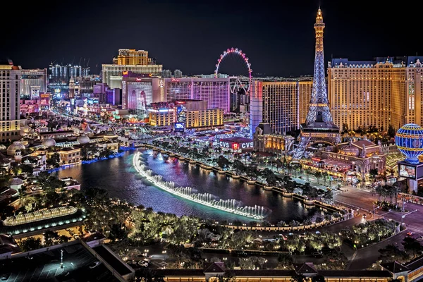 Las Vegas Nevada 2019 Panoramic View Las Vegas Strip — Stock Photo, Image