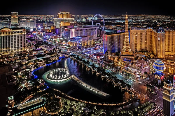 Las Vegas Nevada 2019 Vista Panorâmica Las Vegas Strip — Fotografia de Stock