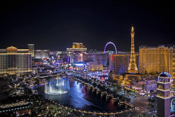 Las Vegas Nevada 2019 Vista Panoramica Sulla Las Vegas Strip — Foto Stock