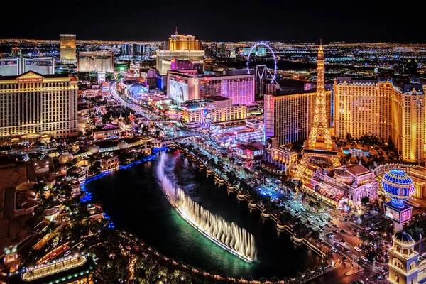 Las Vegas Nevada 2019 Panoramic View Las Vegas Strip — Stock Photo, Image