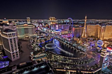 Las Vegas Nevada 2017 08 15 Las Vegas Strip panoramik görünümü