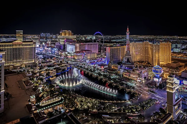 Las Vegas Nevada 2019 Panorámás Kilátással Las Vegas Strip — Stock Fotó