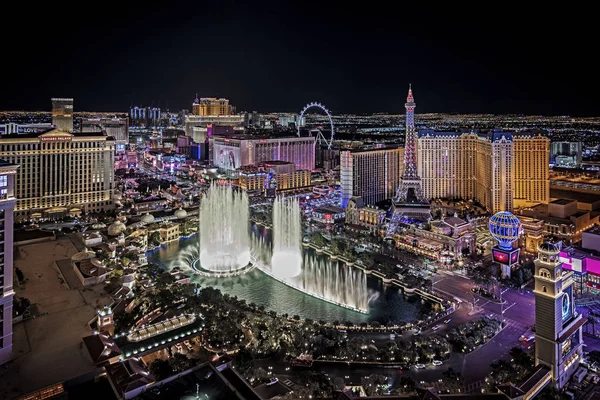 Las Vegas Nevada 2019 Panoramic View Las Vegas Strip — Stock Photo, Image