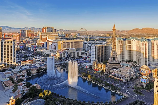 Las Vegas Nevada 2019 Panoramic View Las Vegas Strip — Stock Photo, Image