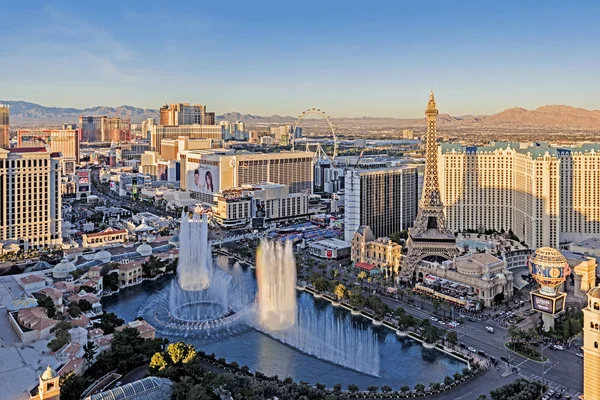 Las Vegas Nevada 2019 Panoramic View Las Vegas Strip — Stock Photo, Image