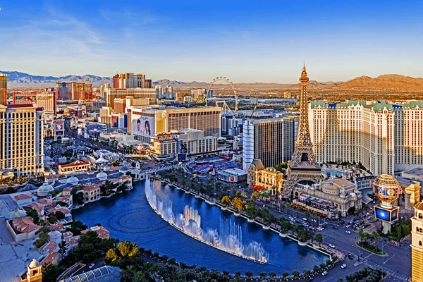 Las Vegas Nevada 2019 Panoramautsikt Över Las Vegas Strip — Stockfoto