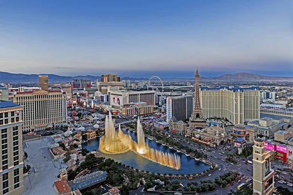 Las Vegas Nevada 2019 Panoramautsikt Över Las Vegas Strip — Stockfoto