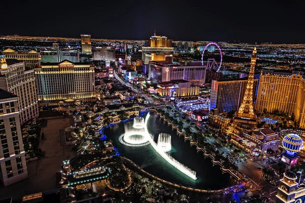 Las Vegas Nevada 2017 Panoramautsikt Över Las Vegas Strip — Stockfoto