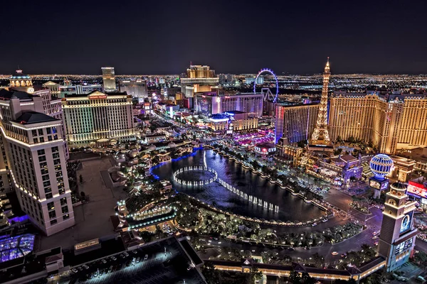 Las Vegas Nevada 2017 Panoramiczny Widok Las Vegas Strip — Zdjęcie stockowe