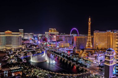 Las Vegas Nevada 2018 10 13 Las Vegas Strip panoramik görünümü