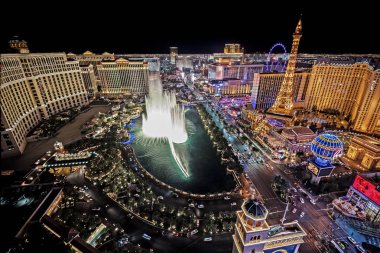 Las Vegas Nevada 2018 05 07 Las Vegas Strip panoramik görünümü