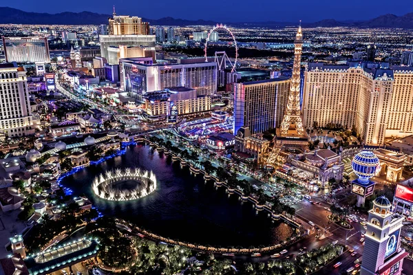 Las Vegas Nevada 2018 Panorámás Kilátással Las Vegas Strip — Stock Fotó