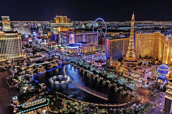Las Vegas Nevada 2018 Panoramautsikt Över Las Vegas Strip — Stockfoto